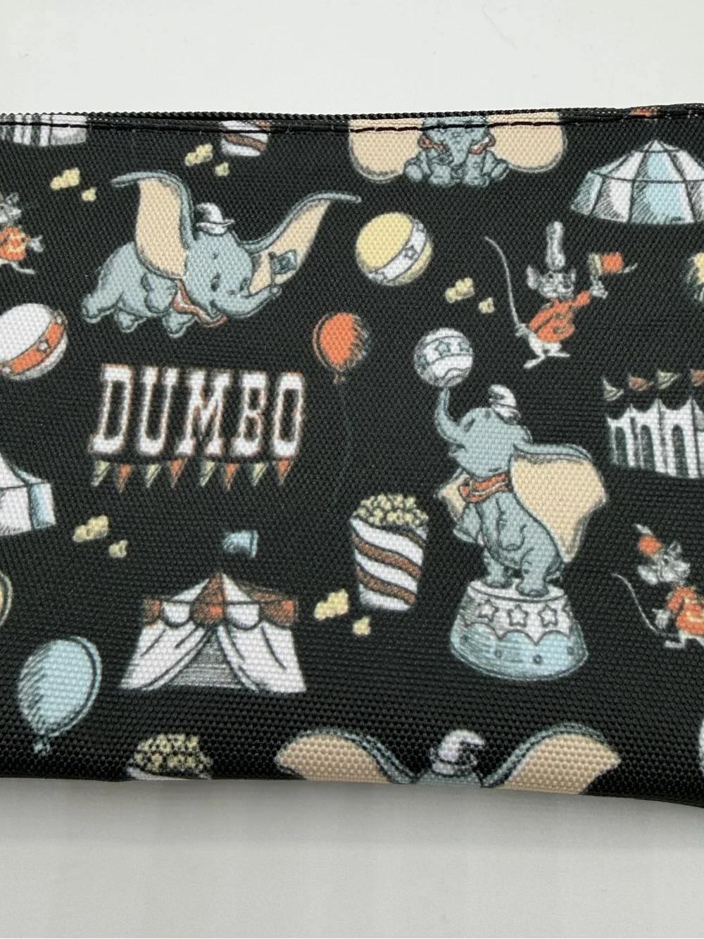 Disney Loungefly Dumbo Big Top Nylon Zip Pouch NWT